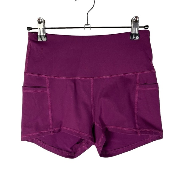 Boutique Purple Side Pocket Compression Fit Athletic Shorts S - Picture 1 of 2